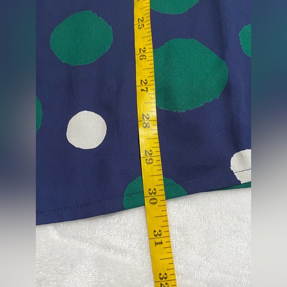 Ro & De Polka Dot Tie Neck Button Front Blouse - Picture 7 of 10